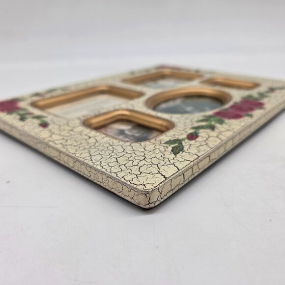 Vintage Multi-Photo Frame With Roses Shabby Chic Style by Anister Gifts - Picture 8 of 10